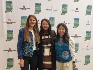photo of Indiana Conservation Voters team member at the 2025 ISRC environmental conference in Bloomington, Indiana